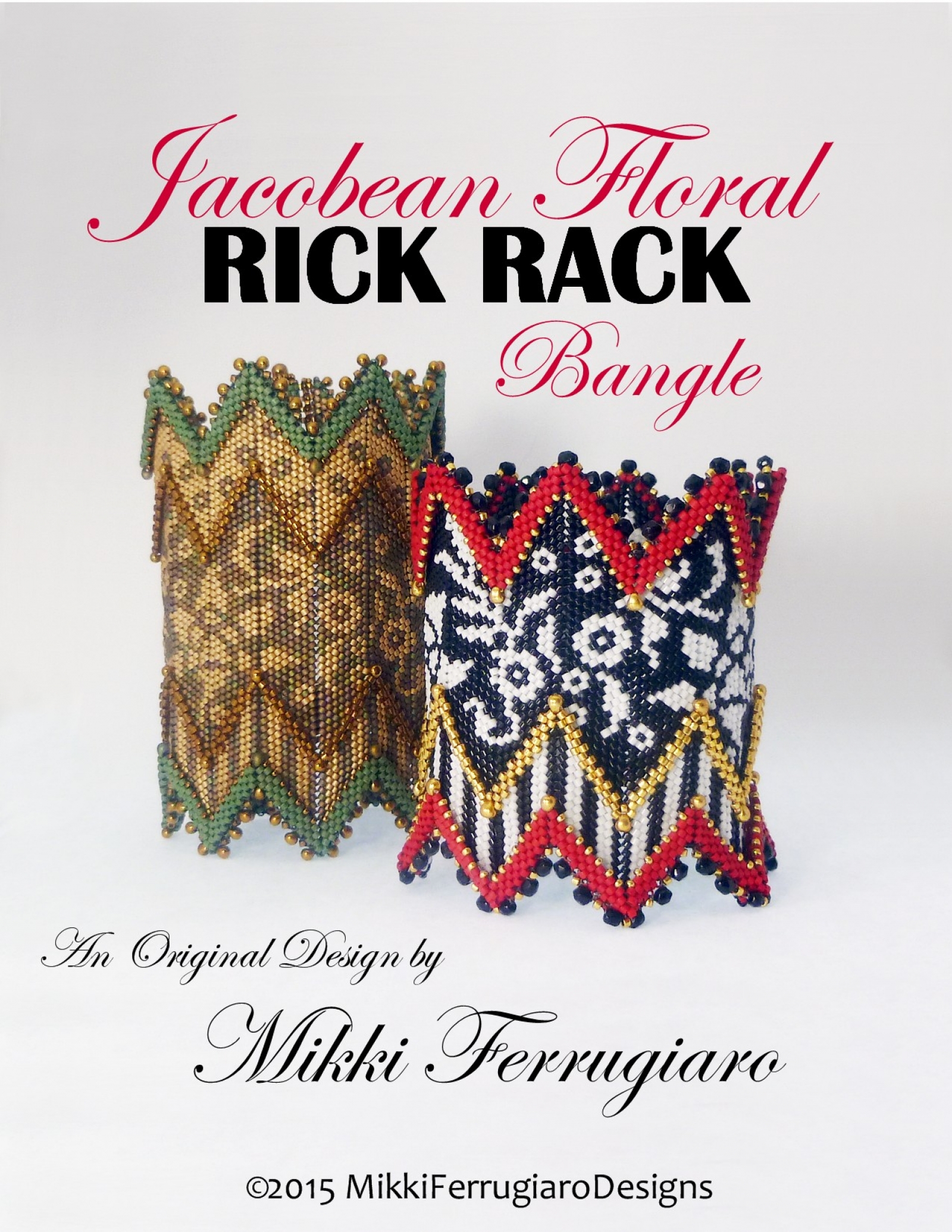 TUTORIAL Jacobean Floral Rick Rack Bangle with VIDEO CLASS Mikki